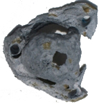 Max Prop Zinc with protected bolt holes at Full (100% use) End of Life