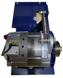 4890AA Mounted in Bracket on Gen Platform View 12vdc apx. 320amp, Externally Regulated, 4in Dual Foot Mounting