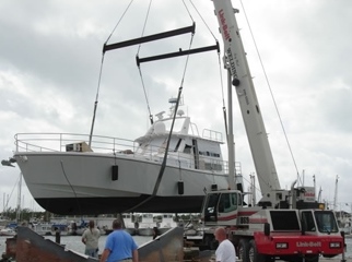 Constellation Yachts 57foot mono-hull being launched with ZRD HO Alternators installed ... Contact ZRD for Details.